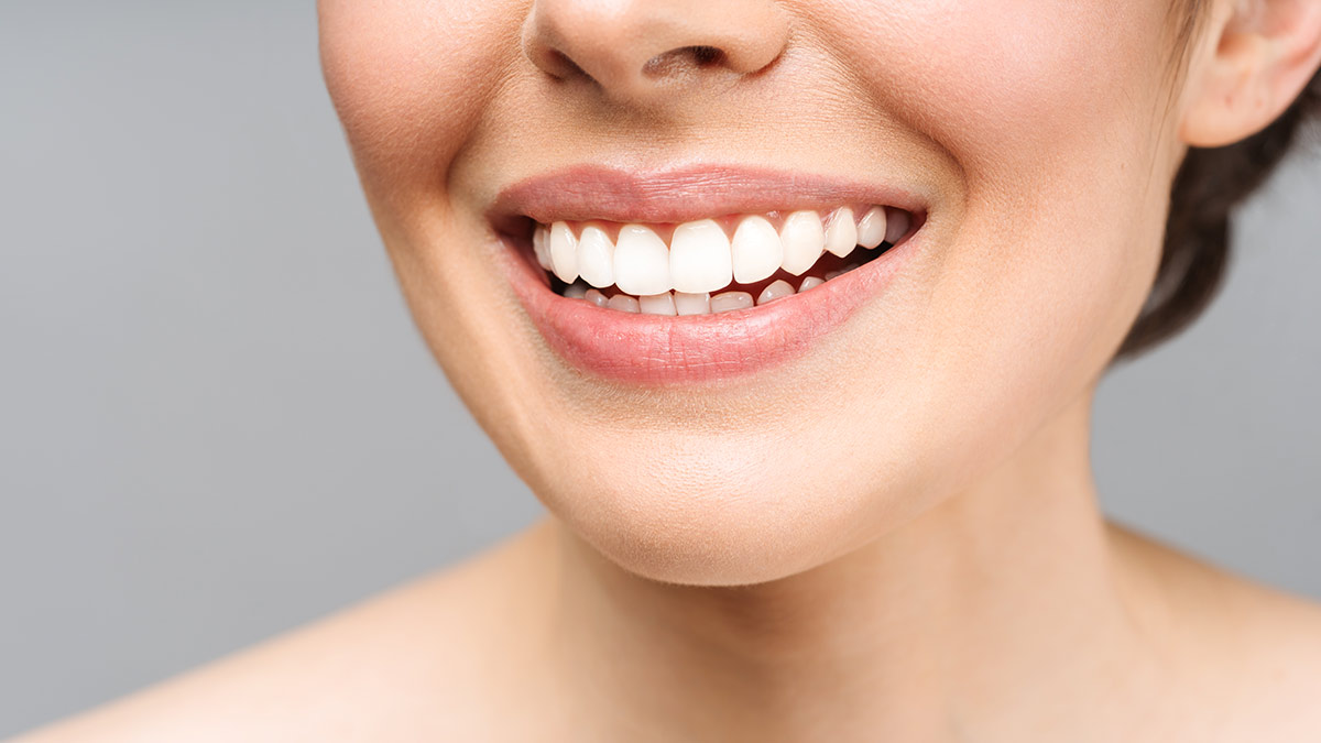Perfect healthy Teeth smile of a young woman