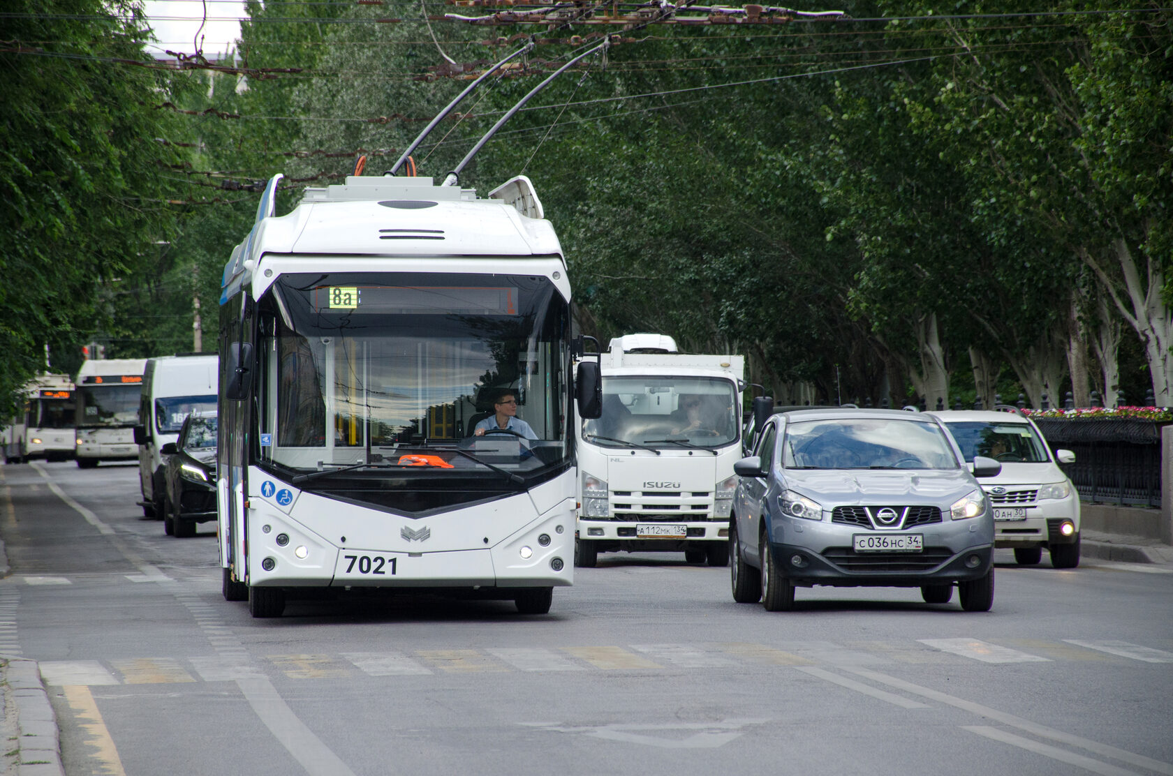 Транспорт волгограда. Новые троллейбусы. Новый троллейбус Синара.